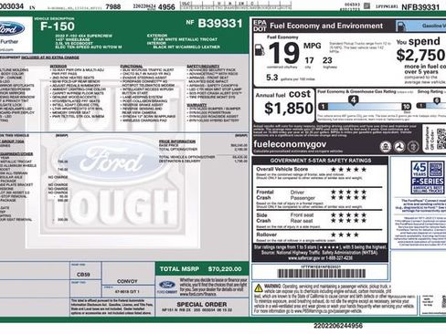 Used 2022 Ford F150 Platinum w/ Bed Utility Package image 29