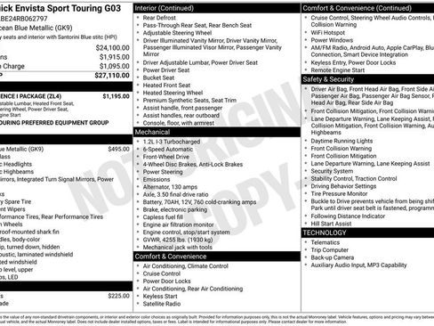 Used 2024 Buick Envista Sport Touring w/ Convenience I Package image 2