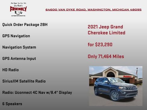 Used 2021 Jeep Grand Cherokee Limited AWD/4WD image 5