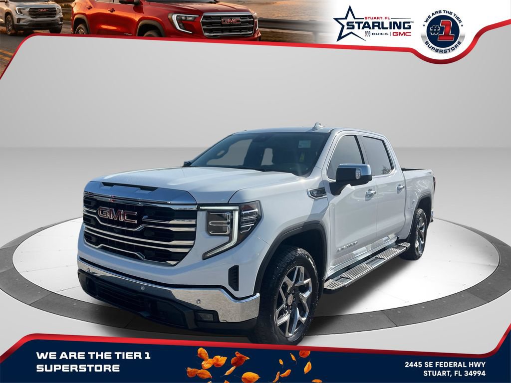 Certified 2025 GMC Sierra 1500 SLT w/ SLT Premium Plus Package AWD/4WD 360° Tour