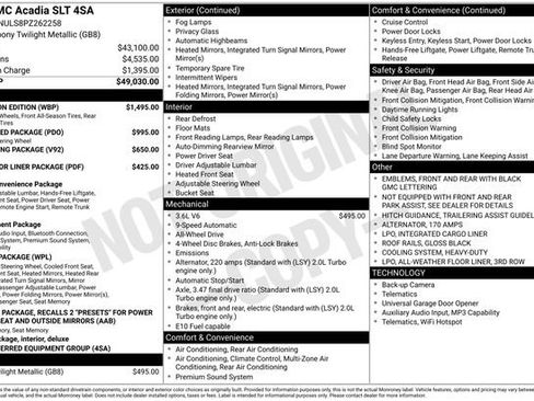 Used 2023 GMC Acadia SLT w/ Elevation Edition AWD/4WD image 6