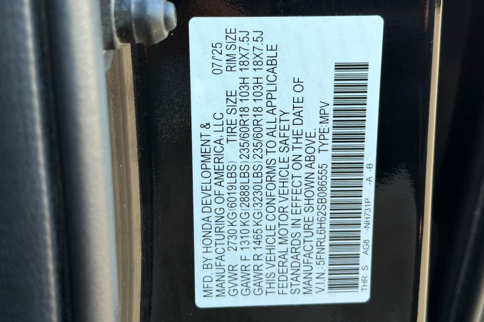 Used 2025 Honda Odyssey EX-L image 29