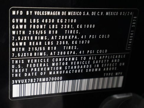 Used 2024 Volkswagen Taos SE w/ Taos Adventure Package (SXB) AWD/4WD image 53