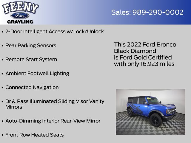 Certified 2022 Ford Bronco Black Diamond AWD/4WD image 17