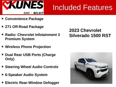 Used 2023 Chevrolet Silverado 1500 RST w/ Z71 Off-Road Package AWD/4WD image 2