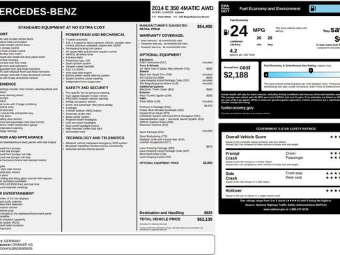 Used 2014 Mercedes-Benz E 350 4MATIC Sedan image 59