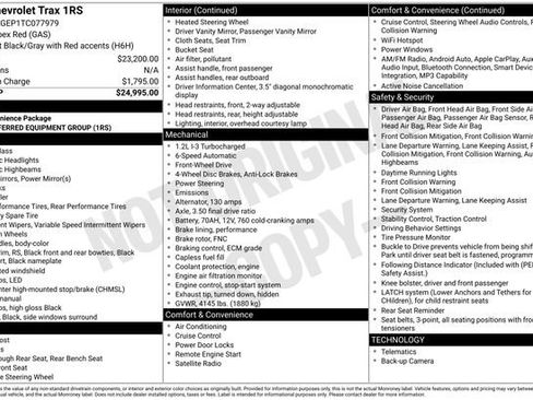 Used 2026 Chevrolet Trax RS FWD image 67