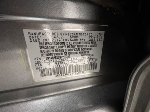 Used 2022 Nissan Sentra S w/ Trunk Package image 20