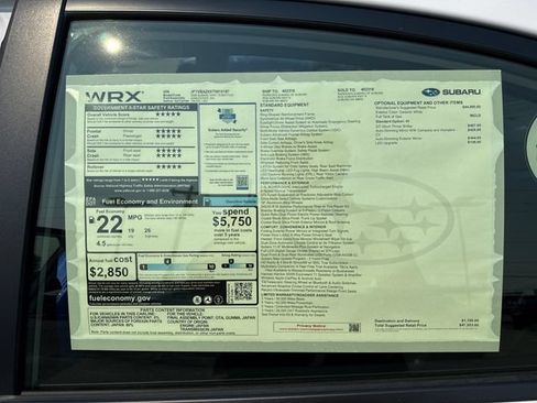 New 2026 Subaru WRX tS AWD/4WD image 33
