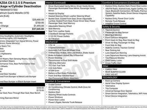 New 2025 MAZDA CX-5 AWD 2.5 S w/ Premium Plus Pkg image 29