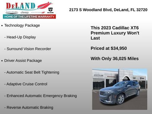 Used 2023 Cadillac XT6 Premium Luxury w/ Technology Package image 18