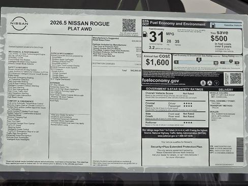 New 2026 Nissan Rogue Platinum AWD/4WD image 45