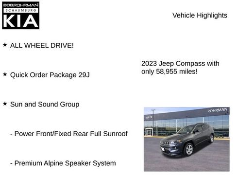 Used 2023 Jeep Compass Latitude w/ Sun and Sound Group AWD/4WD image 7