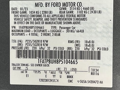 Used 2023 Ford Mustang Premium image 54