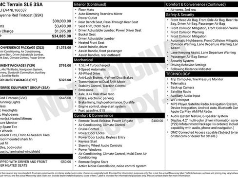 Used 2022 GMC Terrain SLE w/ Driver Convenience Package AWD/4WD image 3