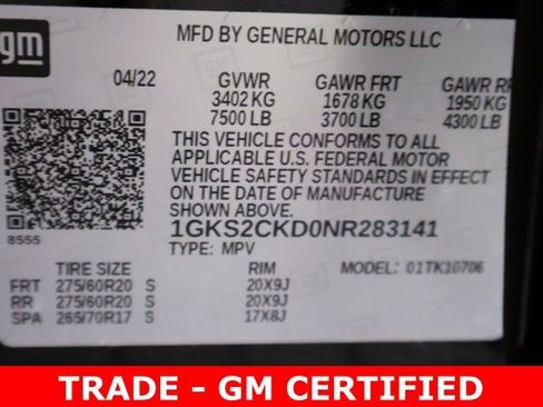 Certified 2022 GMC Yukon AT4 w/ Technology Package image 32