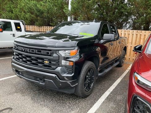 Used 2024 Chevrolet Silverado 1500 Custom w/ Turbomax Blackout Package AWD/4WD image 3