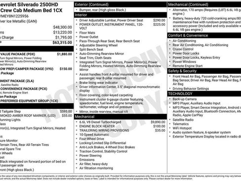 Used 2022 Chevrolet Silverado 2500 Custom w/ Custom Value Package AWD/4WD image 36