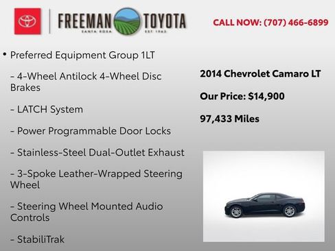 Used 2014 Chevrolet Camaro LT RWD image 9