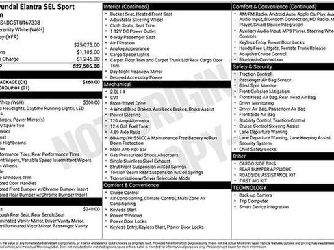 New 2026 Hyundai Elantra SEL Sport w/ Cargo Package image 6
