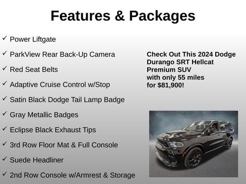 Used 2024 Dodge Durango SRT Hellcat AWD/4WD image 8
