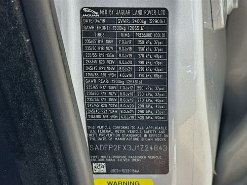 Used 2018 Jaguar E-PACE SE AWD/4WD image 48