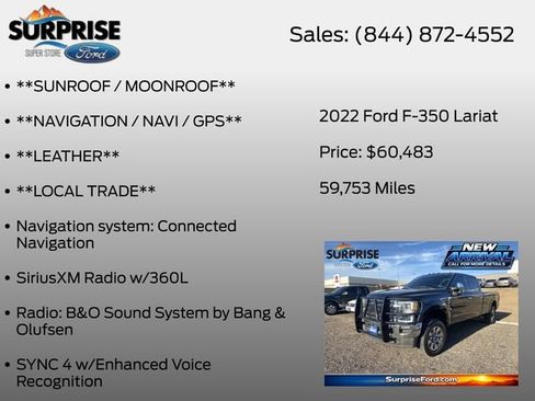 Used 2022 Ford F350 Lariat w/ Lariat Ultimate Package AWD/4WD image 17