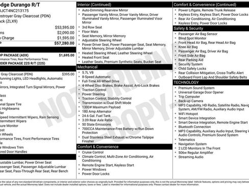 Used 2022 Dodge Durango R/T w/ Blacktop Package AWD/4WD image 2