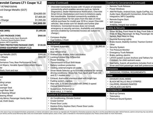 Certified 2022 Chevrolet Camaro LT w/ RS Package image 10