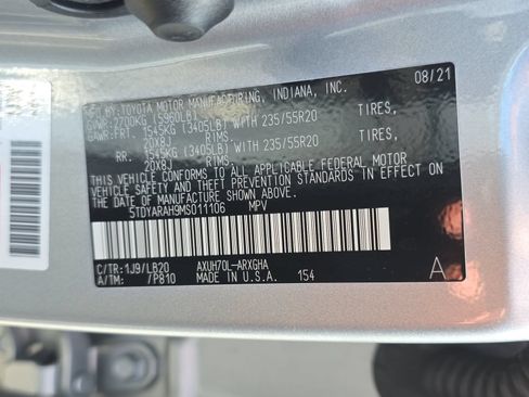 Used 2021 Toyota Highlander Limited FWD image 36