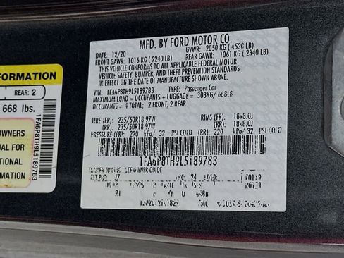 Used 2020 Ford Mustang Coupe w/ Equipment Group 101A RWD image 22