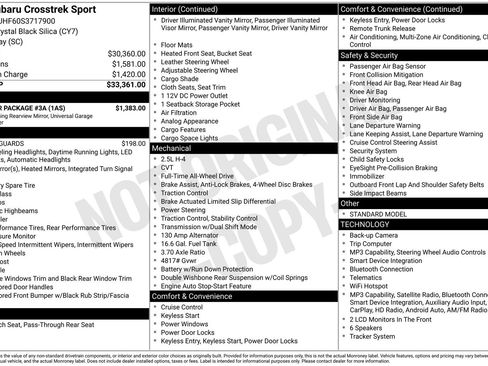 Certified 2025 Subaru Crosstrek 2.5i Sport w/ Popular Package #3A AWD/4WD image 29