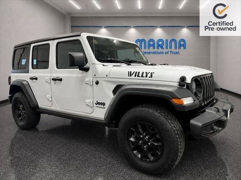Certified 2021 Jeep Wrangler Unlimited Sport AWD/4WD image 1