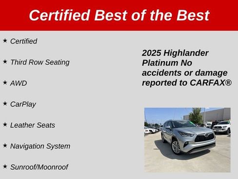 Used 2025 Toyota Highlander Platinum AWD/4WD image 32
