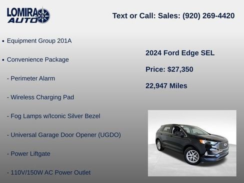 Used 2024 Ford Edge SEL w/ Convenience Package AWD/4WD image 8