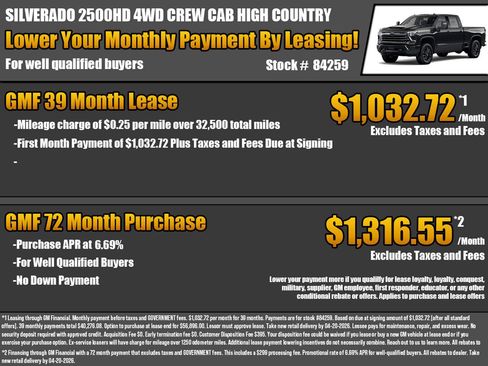 New 2026 Chevrolet Silverado 2500 High Country w/ Midnight Edition AWD/4WD image 2