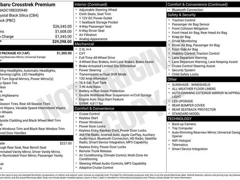 Used 2024 Subaru Crosstrek 2.0i Premium w/ Popular Package #3 image 6