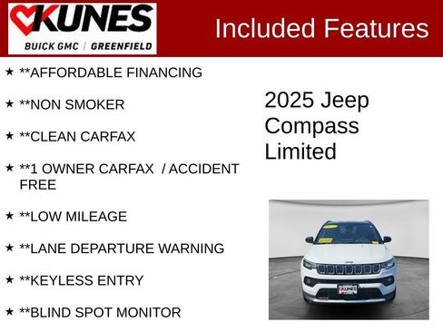 Used 2025 Jeep Compass Limited AWD/4WD image 3