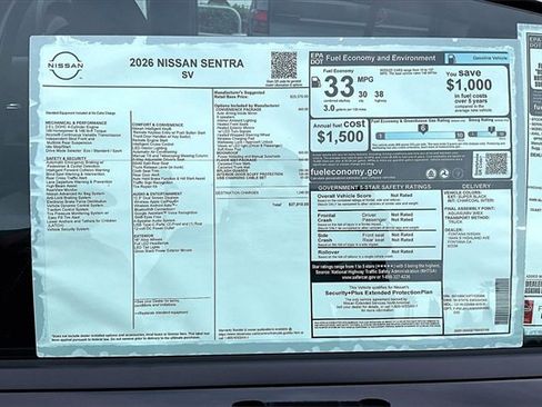 New 2026 Nissan Sentra SV image 12