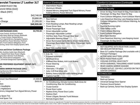 Used 2023 Chevrolet Traverse LT w/ LT Premium Package AWD/4WD image 2