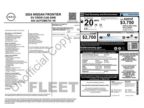 Used 2024 Nissan Frontier SV image 37