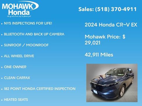 Certified 2024 Honda CR-V EX image 8