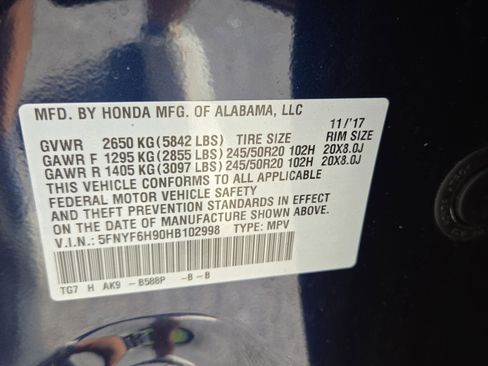 Used 2017 Honda Pilot Touring image 22