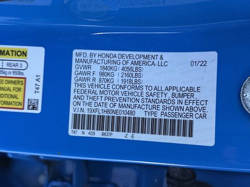 Used 2022 Honda Civic Sport Touring image 35