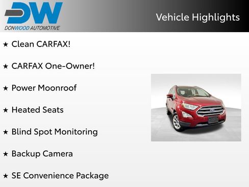 Used 2019 Ford EcoSport SE w/ SE Convenience Package FWD image 3