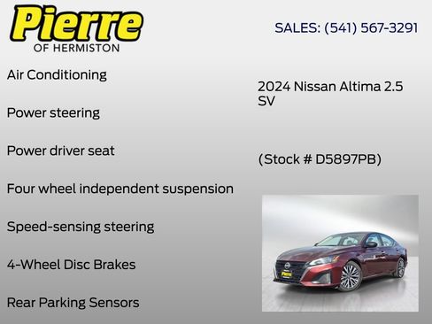Used 2024 Nissan Altima 2.5 SV FWD image 6
