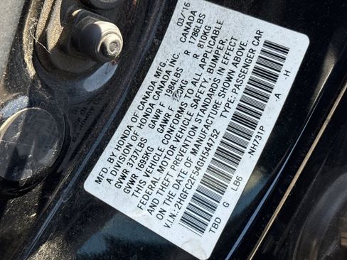 Used 2016 Honda Civic LX image 12