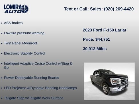Used 2023 Ford F150 Lariat w/ Equipment Group 502A High AWD/4WD image 23