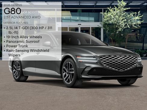 New 2026 Genesis G80 2.5T Advanced AWD/4WD image 3