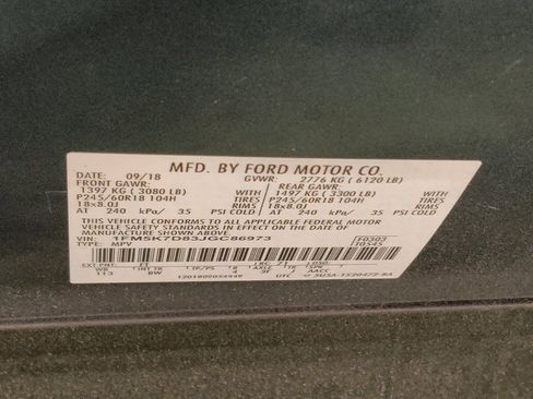 Used 2018 Ford Explorer XLT w/ Equipment Group 202A FWD image 33